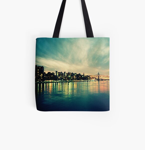 Hudson Cityscape All Over Print Tote Bag
