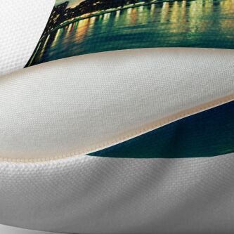 Alternate view of Hudson Cityscape Throw Pillow