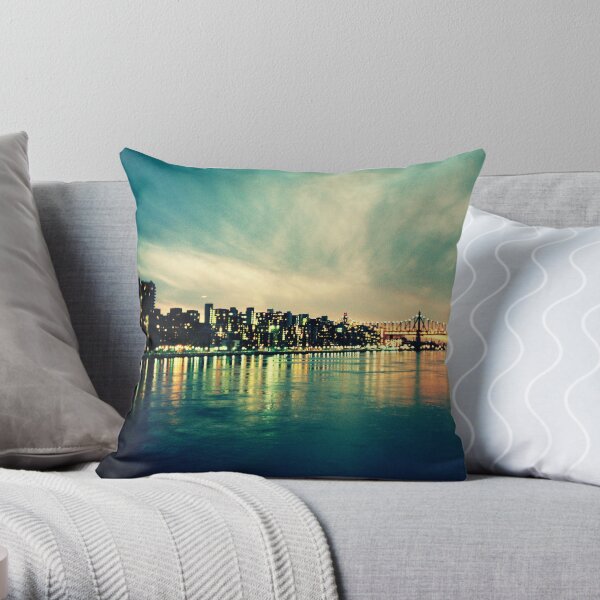 Hudson Cityscape Throw Pillow