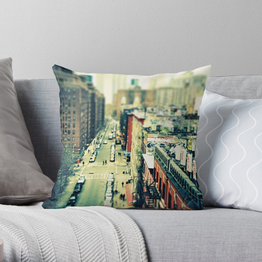 Chinatown Tilt-Shift Throw Pillow
