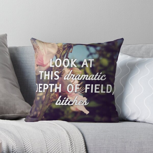 Dramatic Depth of Field Throw Pillow
