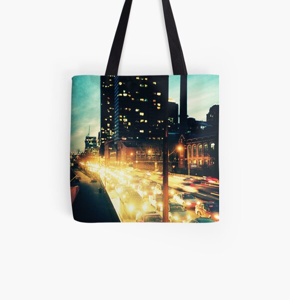 Manhattan Freeway All Over Print Tote Bag