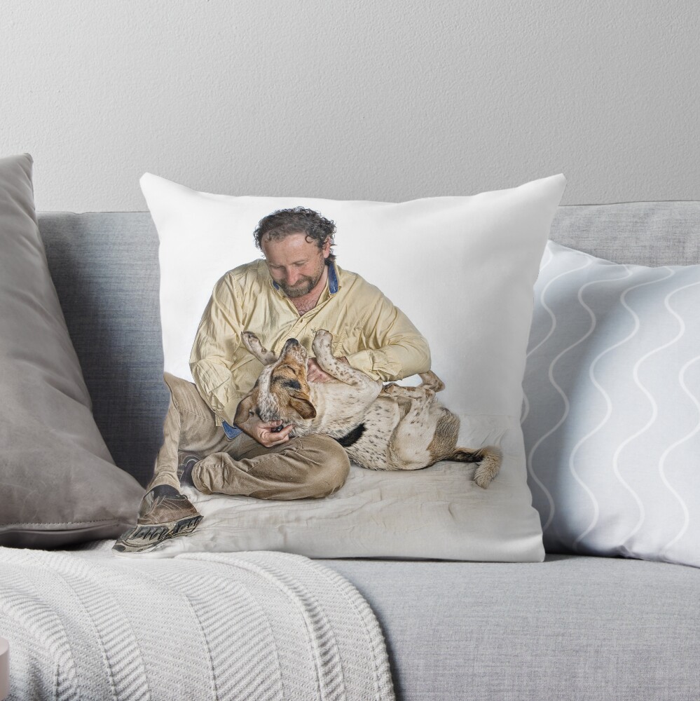Best Mates. Throw Pillow