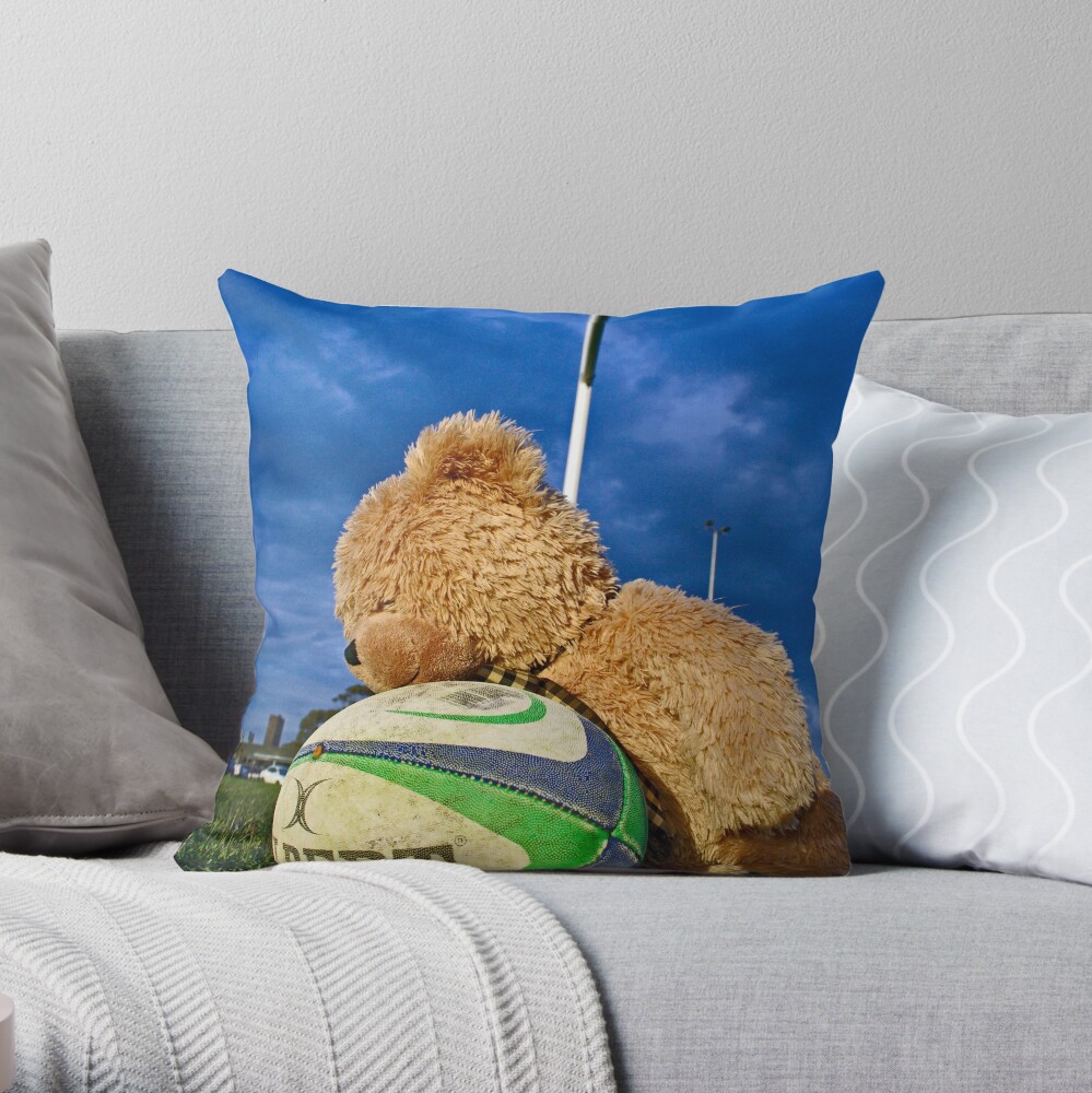 Bear Balls Throw Pillow