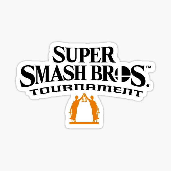 Super Smash Bro's Tournament Gemini Style (Black) Sticker