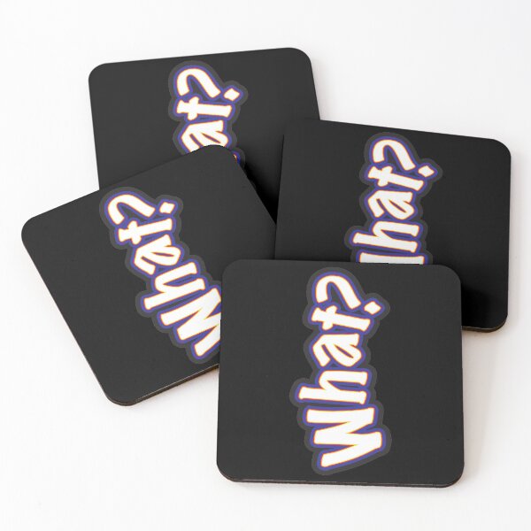 Item preview, What Question Mark On Black – Upright designed and sold by sleepingdogprod.