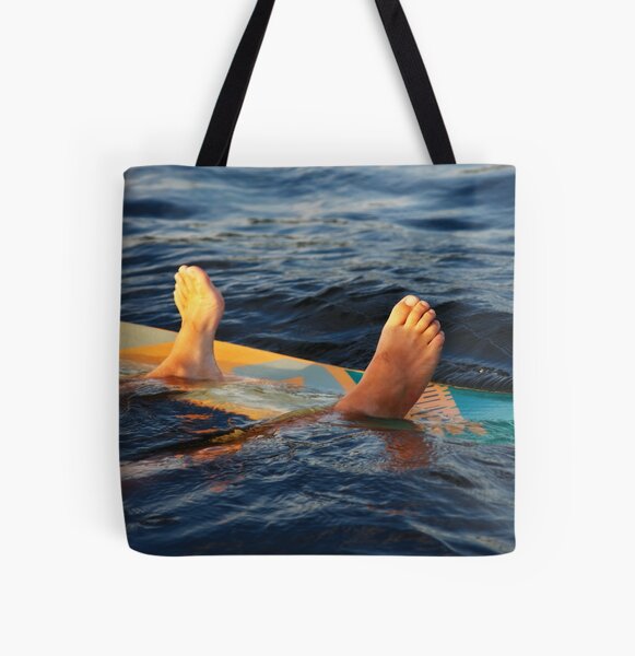 Feet Up All Over Print Tote Bag