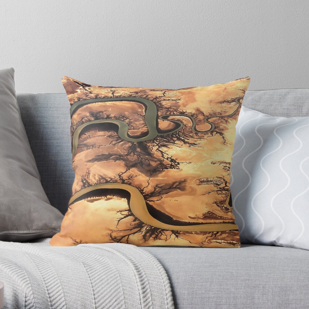 Carron River, Cape York Peninsula, Australia Throw Pillow