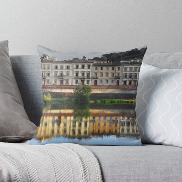 Reflections of Florence Throw Pillow