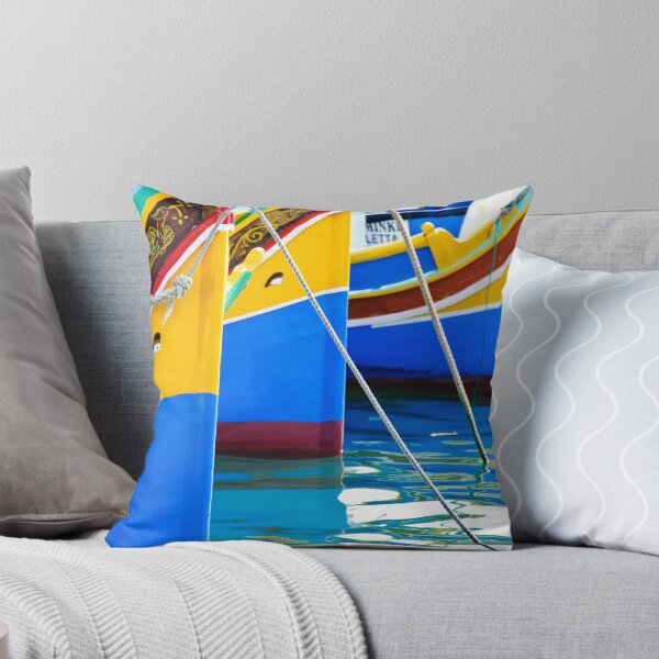 Item preview, Maltese Fishing Boats Marsaxlokk, Malta designed and sold by Alison Cornford-Matheson.