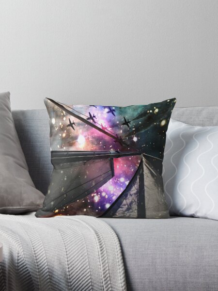 BETWEEN THE ICE AND THE STARS Throw Pillow