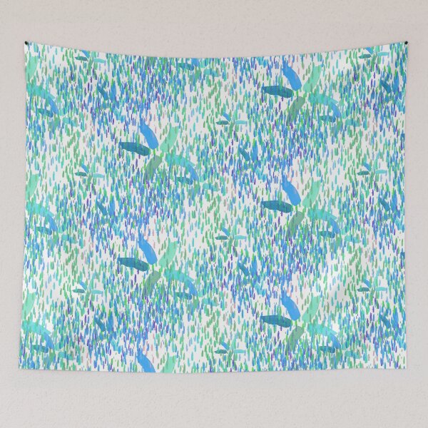 Item preview, Spring Showers | Blues-Greens-White designed and sold by L Diane Johnson.