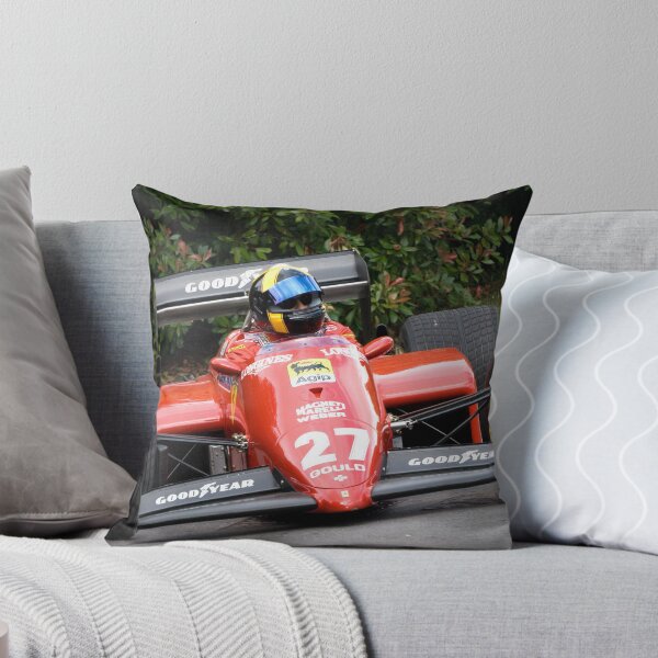Yesteryear Formular one Throw Pillow