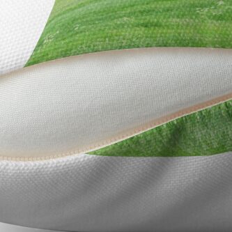 Alternate view of Green land Throw Pillow