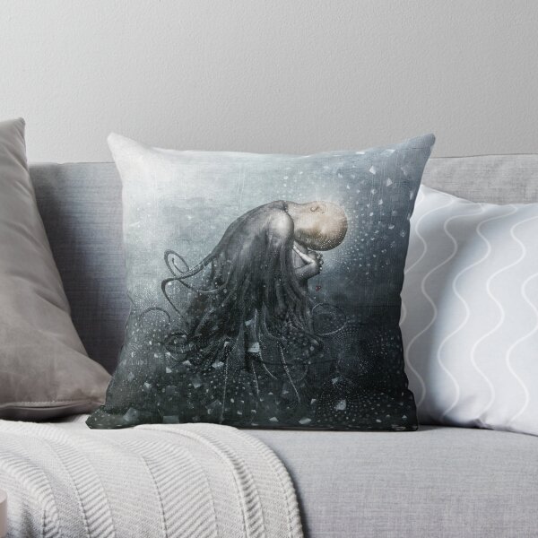Blue Valentine Dreams Throw Pillow
