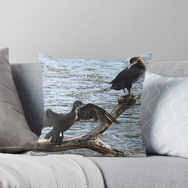 Item preview, A Pair Of Double-crested Cormorants (Special Effects) designed and sold by DigitallyStill.