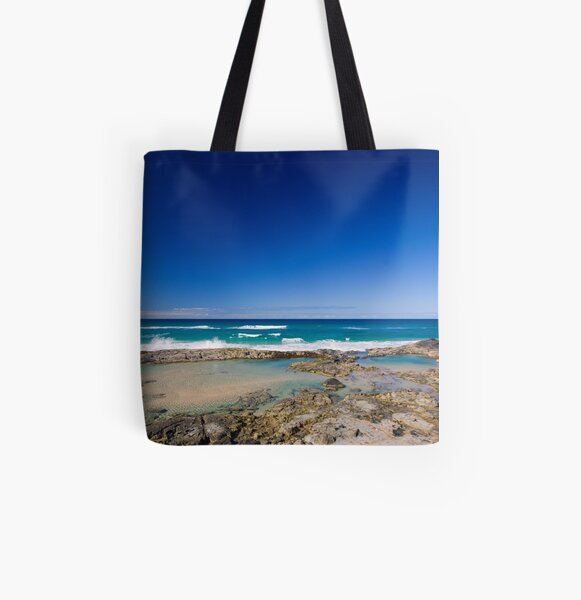 Champagne Pools, Fraser Island All Over Print Tote Bag