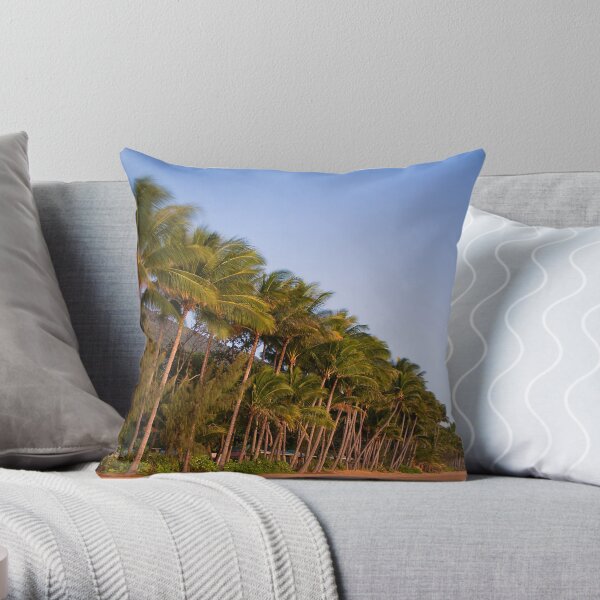 Coconut Grove at Dawn Throw Pillow