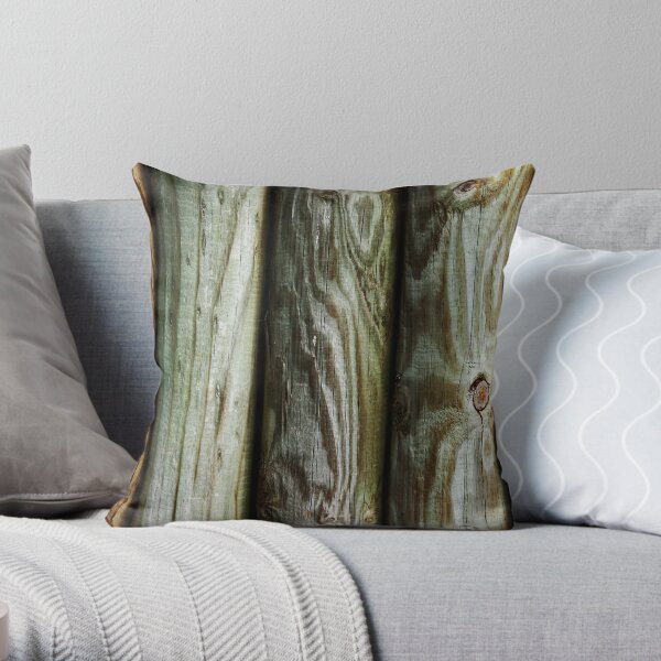 Wooden Throw Pillow