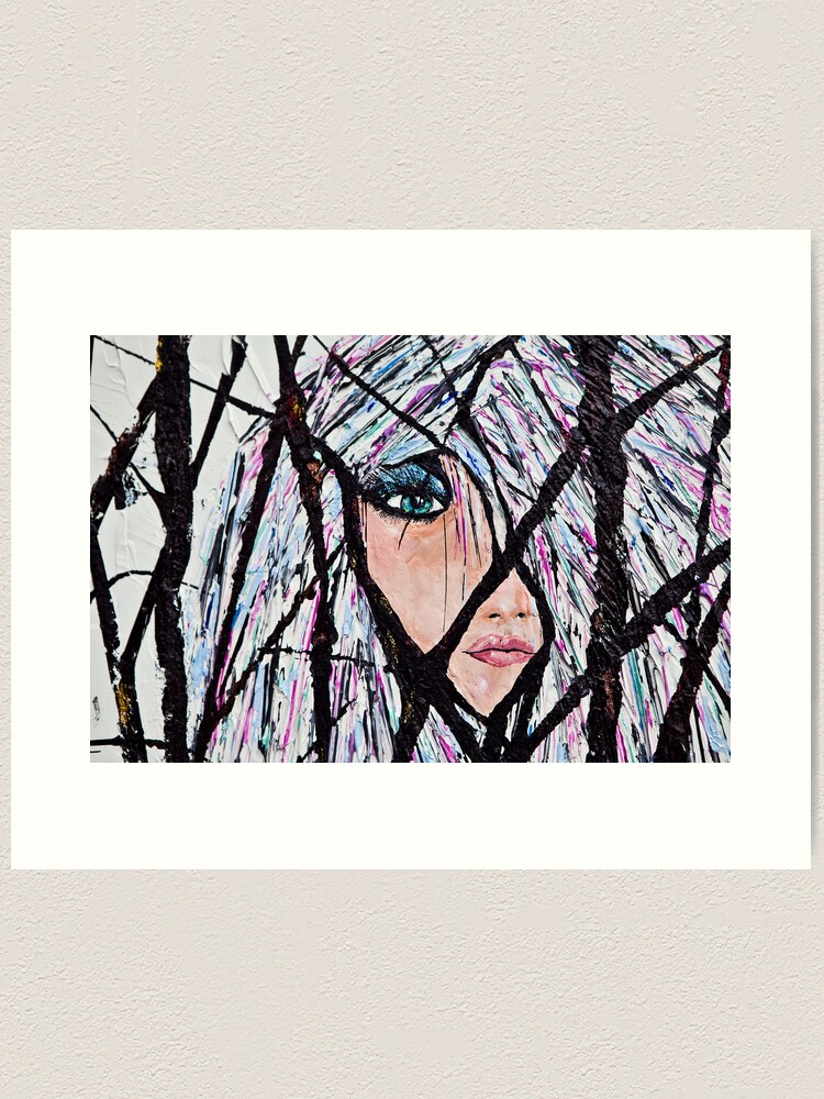 Alternate view of Sarah in the Black Grass (inset) Art Print