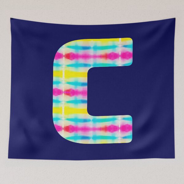 Item preview, Tie Dye Alphabet C (Uppercase letter c), Letter C designed and sold by marosharaf.