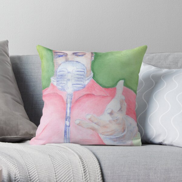 Singing the Blues Throw Pillow