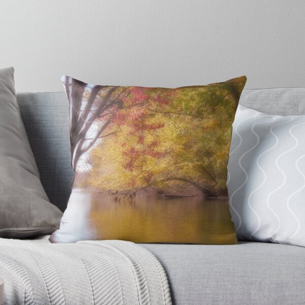 River Tranquility Throw Pillow
