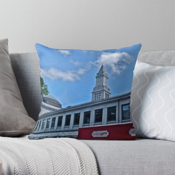"Quincy Market, Sam's Cafe at Cheers" - Summer in Boston Series - © 2009 Throw Pillow