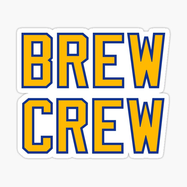 Milwaukee Brewers Retro M Logo - 5x7 Sticker Sheet at Sticker Shoppe