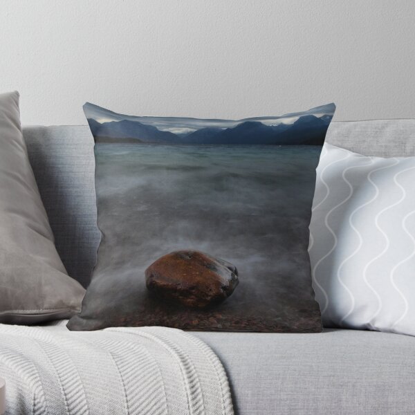 sacred dancing lake Throw Pillow
