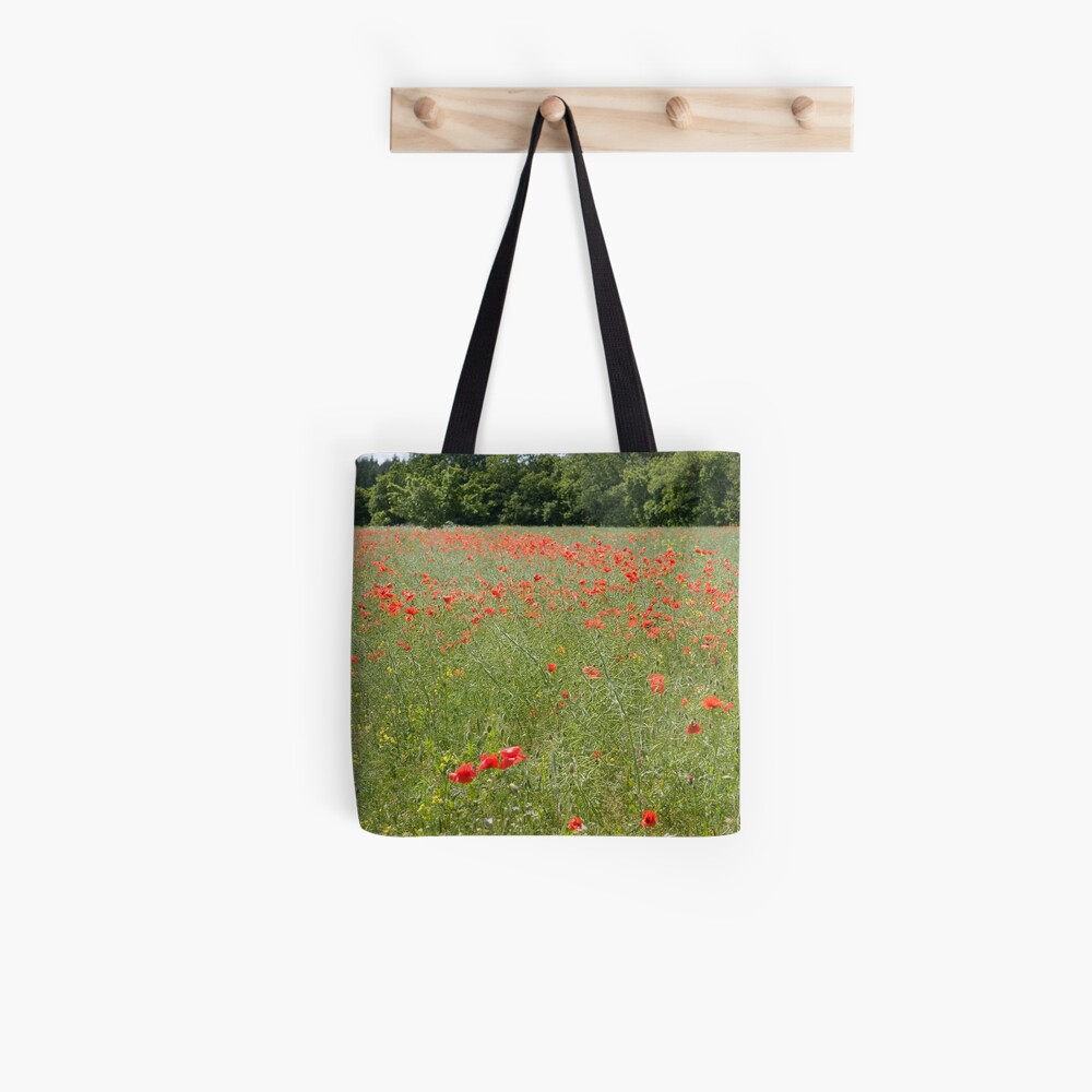 Poppy field Tote Bag