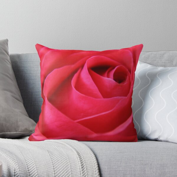 Red Rose Throw Pillow