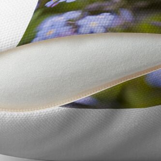 Alternate view of Blue forget-me-not Throw Pillow