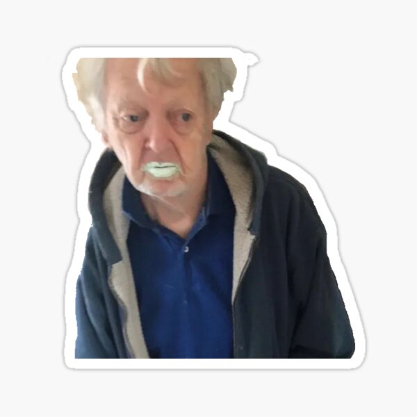 "Grandpa Ate Paint" Sticker for Sale by stewartlittle19 Redbubble