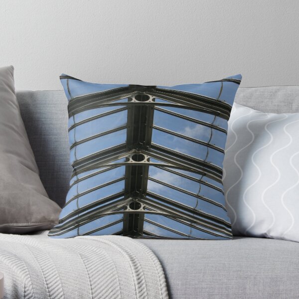 Victorian Glasshouse Ceiling Throw Pillow