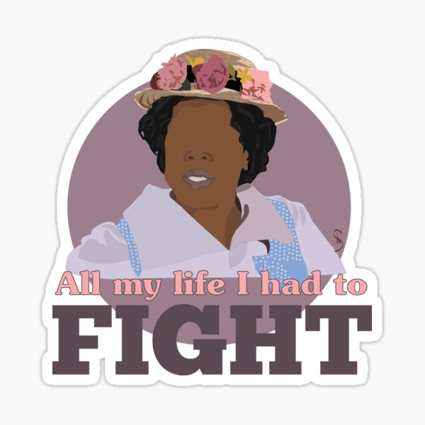 Item preview, The Color Purple Movie Art Poster- Sofia's Fight designed and sold by nadirasimone.