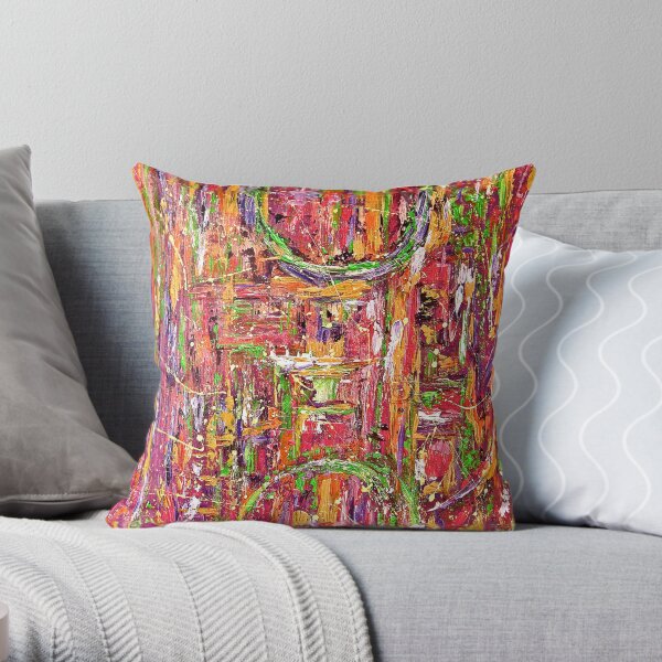 2 Pillars Throw Pillow