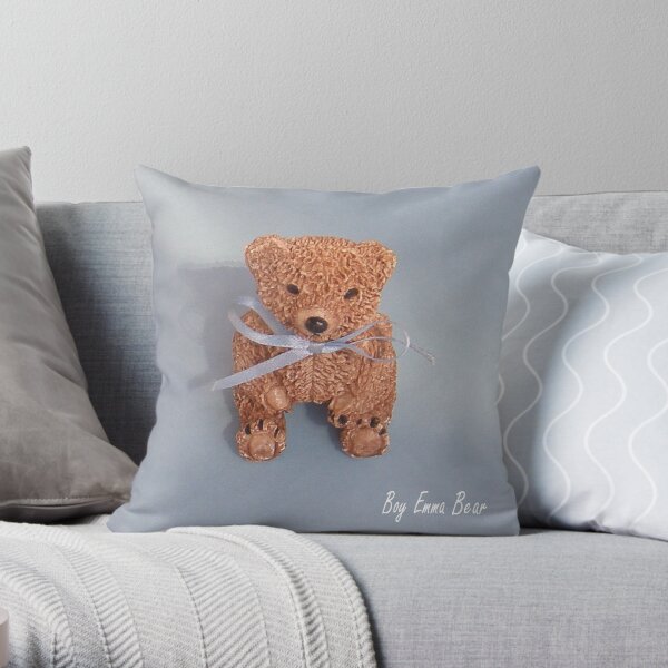 Emma Bear boy Throw Pillow