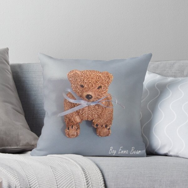 Emma Bear boy Throw Pillow