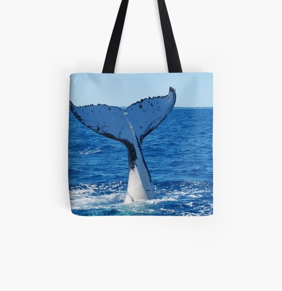 Plunging into the Pacific All Over Print Tote Bag