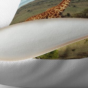 Alternate view of Giraffe - Masai Mara Throw Pillow