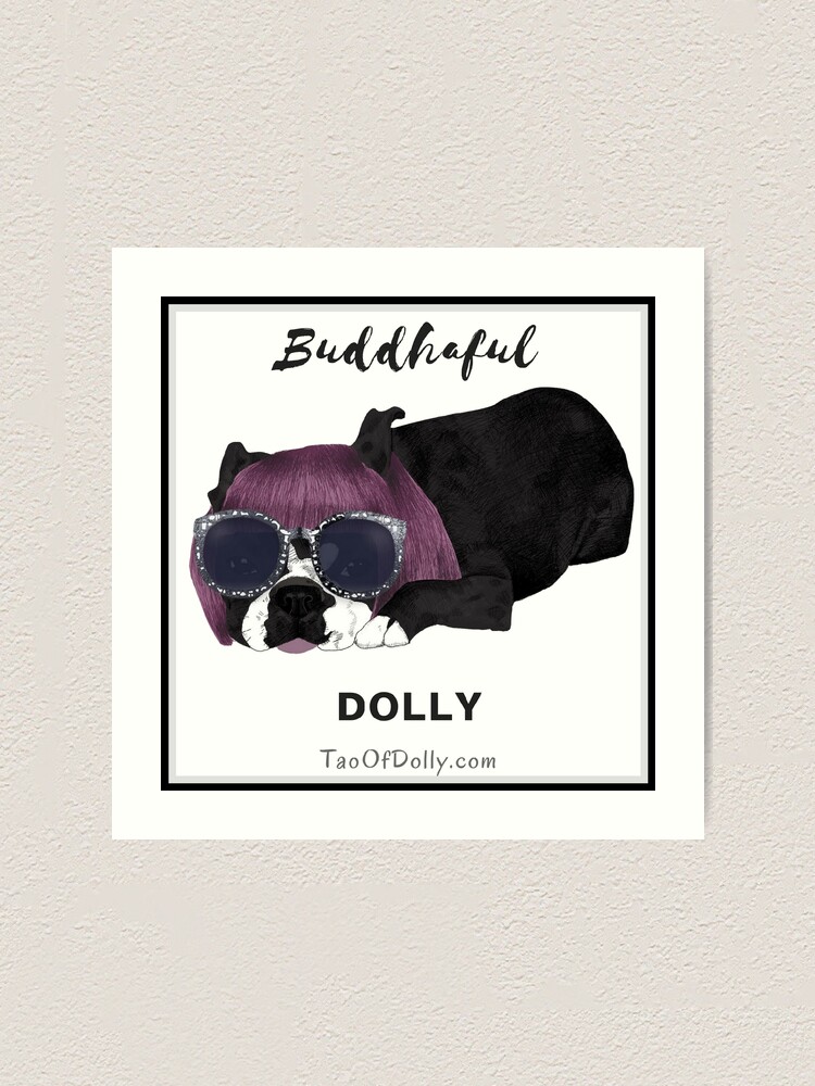 Alternate view of Buddhaful Dolly - Black Border Art Print