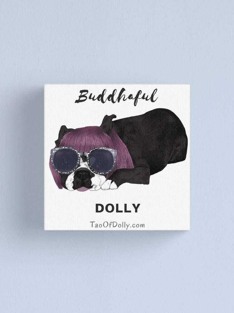 Alternate view of Buddhaful Dolly - Black Border Canvas Print