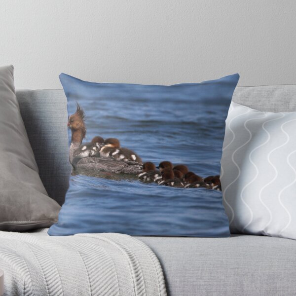 Hitching a Ride Throw Pillow