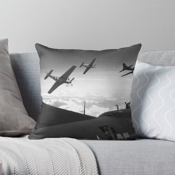 The Final Mission (Monochrome Version) Throw Pillow