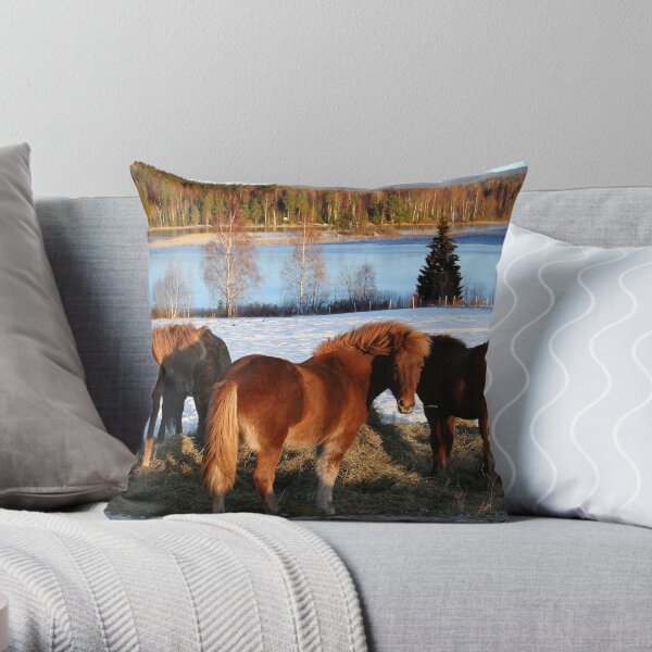 Feeding Time Throw Pillow