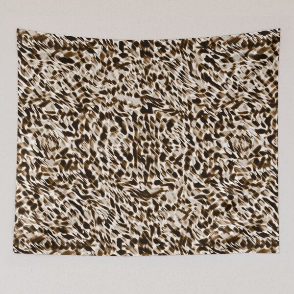 Item preview, Brown twisting holes in motion. Black and whitish shapes designed and sold by ShapesColors.