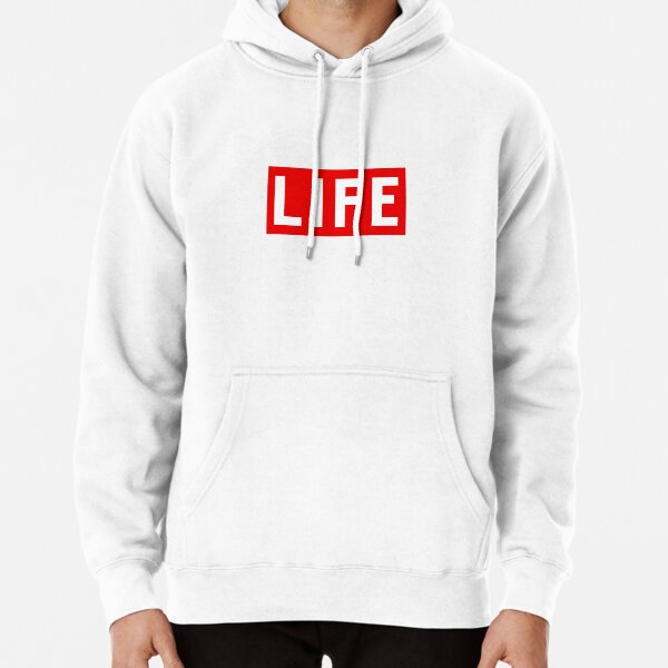 Life chenille sale patch hoodie sweatshirt