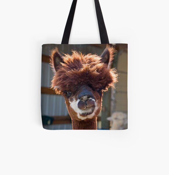 Alpaca All Over Print Tote Bag