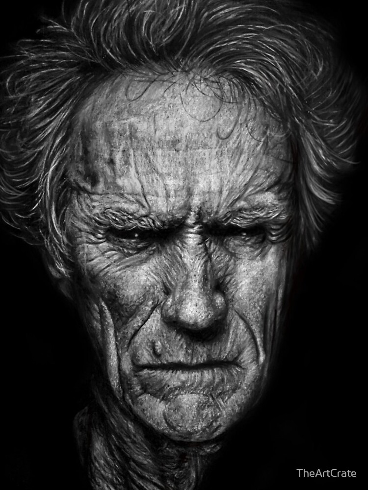 DIRTY HARRY Inks & Pencil Artwork Classic Movie Starring Clint Eastwood 